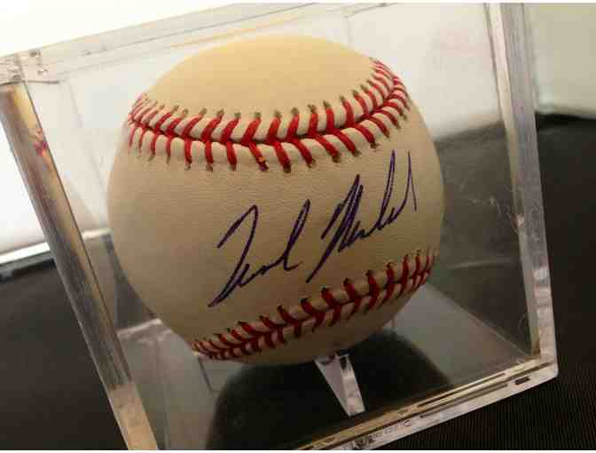 Nick Markakis Autographed Baseball