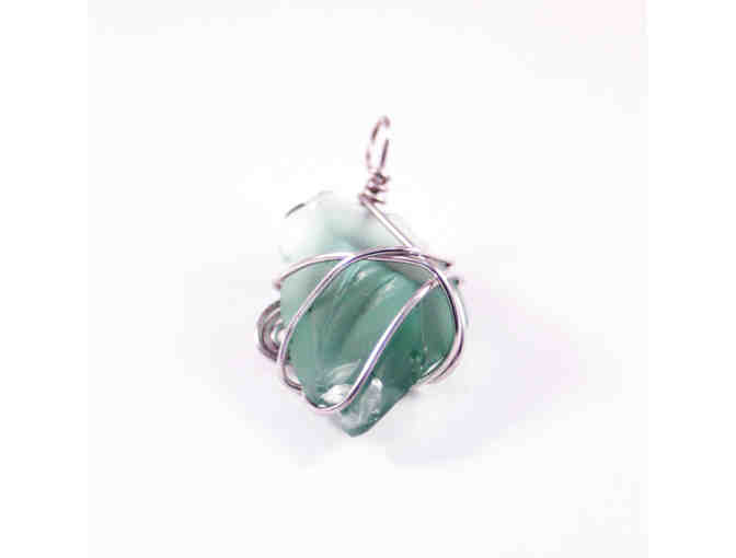 Wire-Wrapped Sea Glass Pendant