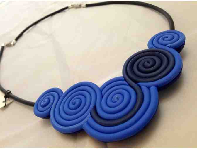 Blue Necklace by Linda Moul