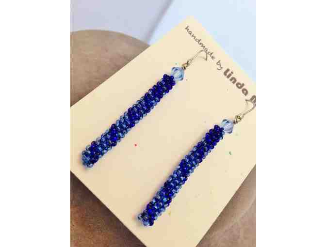 Blue Earrings by Linda Moul