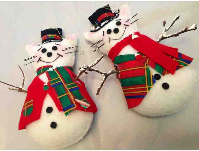 Snowcat Christmas Ornaments