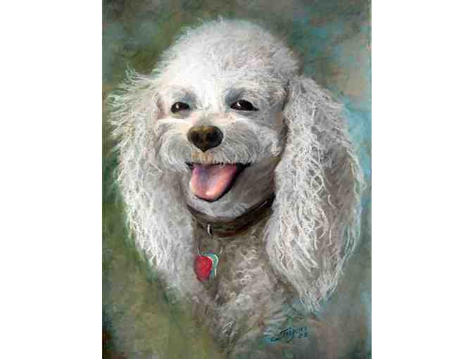 16x20 Matted and Frame Ready Pastel Custom Pet Portrait