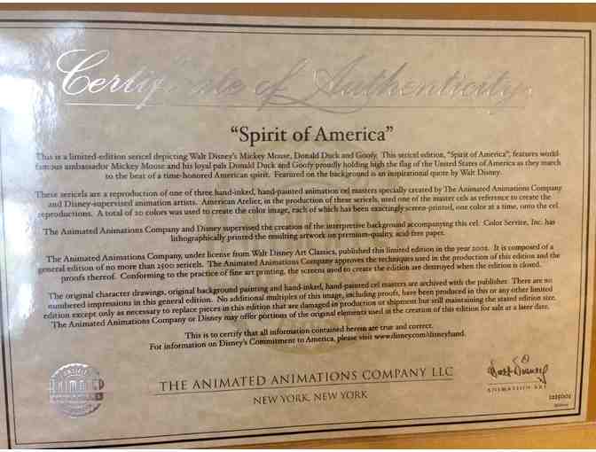 Disney Serigraph - 'Spirit of America'