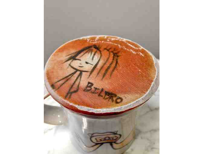 Stoneware with Shino Glaze Mug - Owl