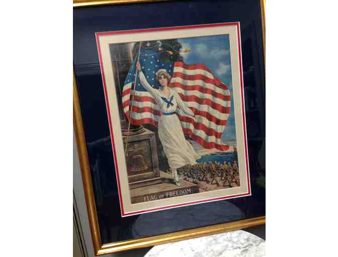 Framed Print 'Flag of Freedom'