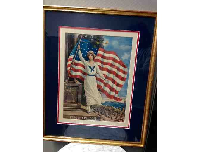 Framed Print 'Flag of Freedom'