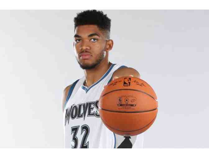 Minnesota Timberwolves' Karl-Anthony Towns Signed Basketball & Official Promo Kit
