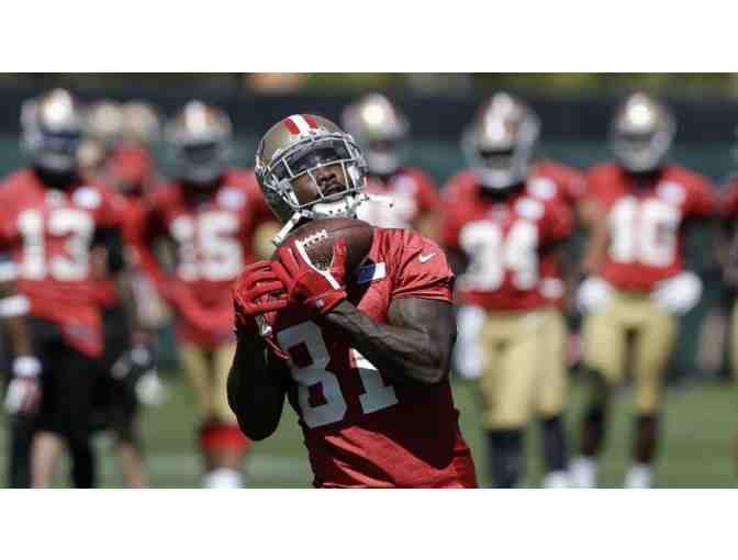 2 San Francisco 49ers Tickets + Official 49ers Football Autographed by Anquan Boldin!