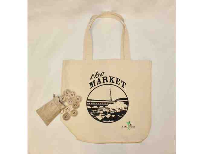 $25 in Tokens to the Civic Center Farmers Market & 1 Tote Bag