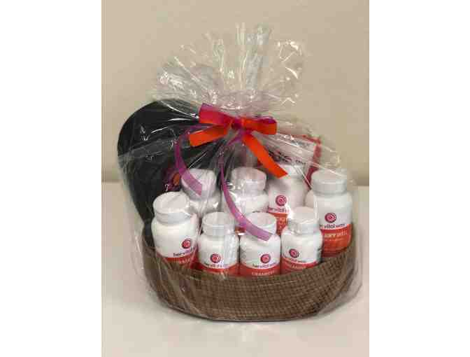 Handmade Basket of Supplements for Women, Tote Bag & Hat