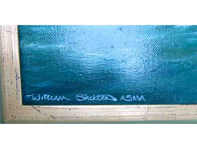 Mendocino Magic (framed oil painting, 20'W x 24'H), William Shelton