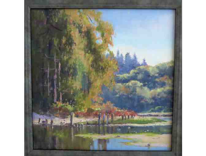 Caspar Beach History (pastel, 20'W x 20'H), Clark S. Mitchell