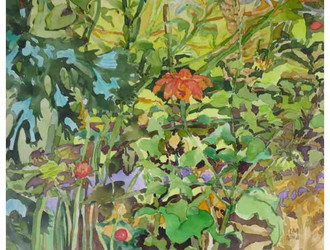 Amaranth (Watercolor, framed, 35'W x 28'H), Linda MacDonald