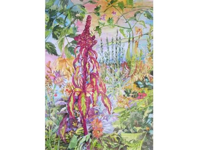 Amaranth (Watercolor, framed, 35'W x 28'H), Linda MacDonald