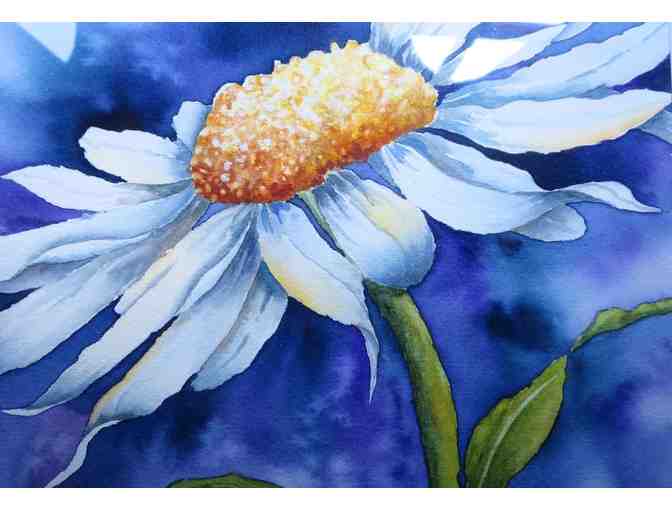 Flamboyant One (watercolor, framed, 15.5'W x 12.5'H), Sunshine Taylor