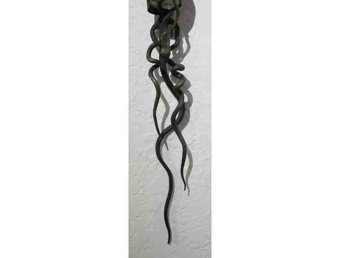Forged Flower Sconce (iron, 35'H), Gert Rasmussen