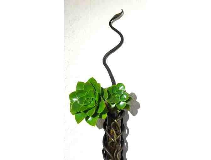Forged Flower Sconce (iron, 35'H), Gert Rasmussen