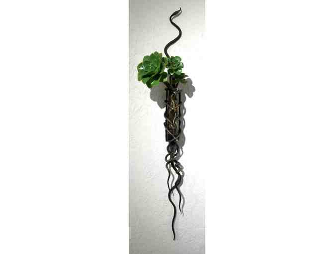 Forged Flower Sconce (iron, 35'H), Gert Rasmussen
