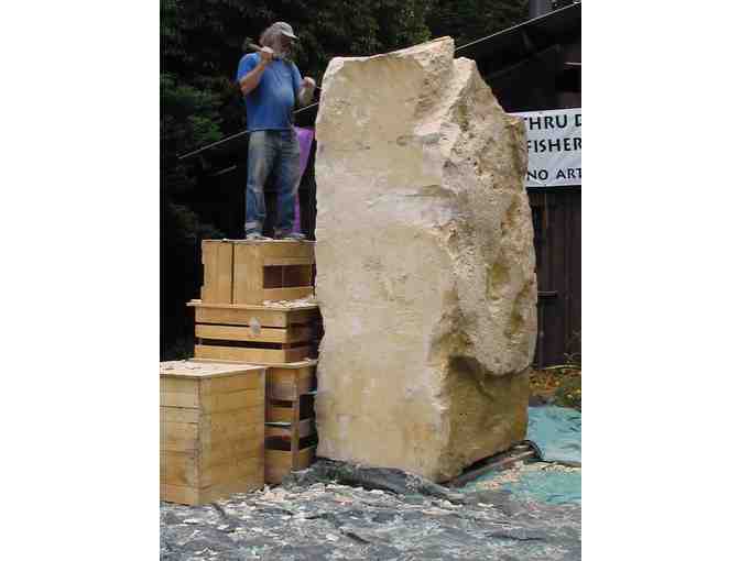 The Three Ages of Woman (limestone, 8 feet x 52' x 49'), John Fisher