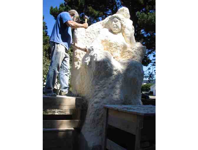 The Three Ages of Woman (limestone, 8 feet x 52' x 49'), John Fisher