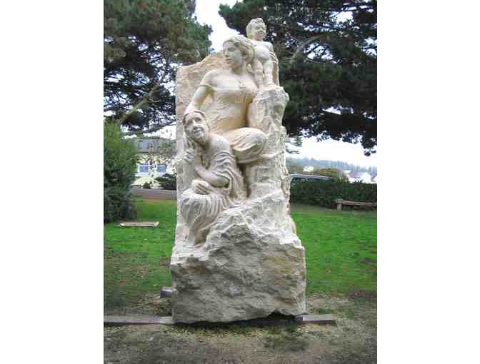 The Three Ages of Woman (limestone, 8 feet x 52' x 49'), John Fisher