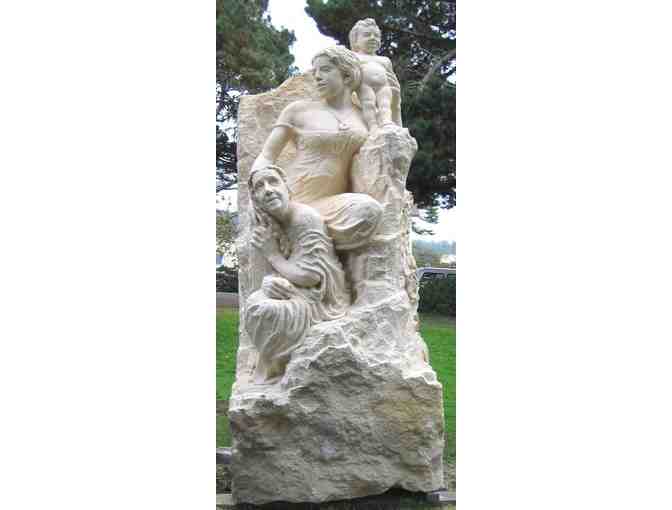 The Three Ages of Woman (limestone, 8 feet x 52' x 49'), John Fisher