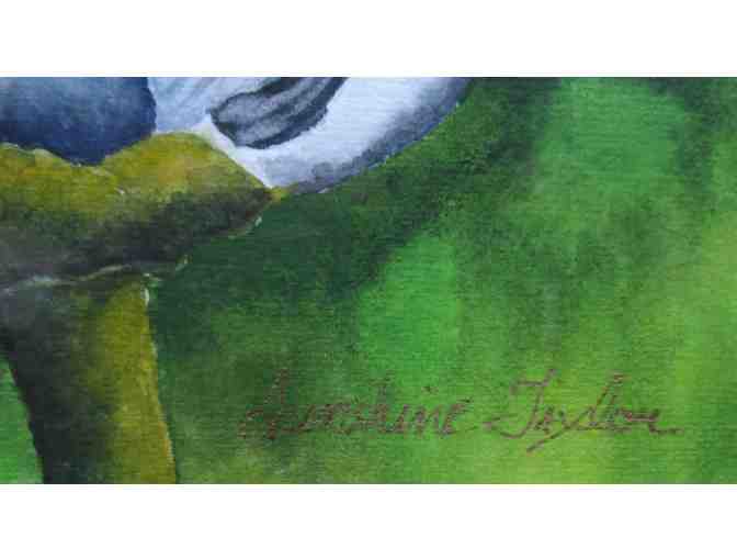 Ruffled Feathers (watercolor with Ink, framed, 15'W x 12'H), Sunshine Taylor