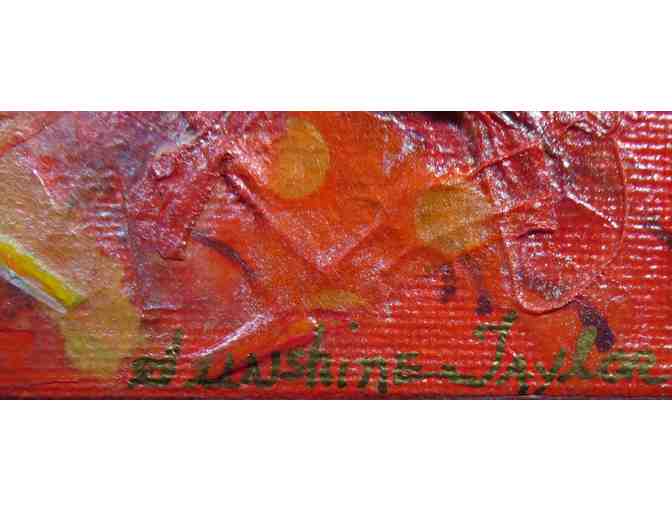 Heart of Light (acrylic, framed, 13'W x 11'H), Sunshine Taylor