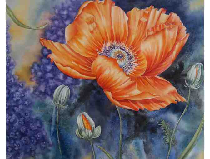 Garden Treasures (watercolor, 29'W x 23'H), Sunshine Taylor