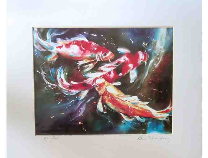 Koi Fish (watercolor print, 20'W x 16'H), Patricia Osborn