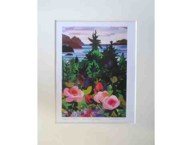 Coastal Summers (signed print of collage, 16'W x 20'H), Hilda Pertha