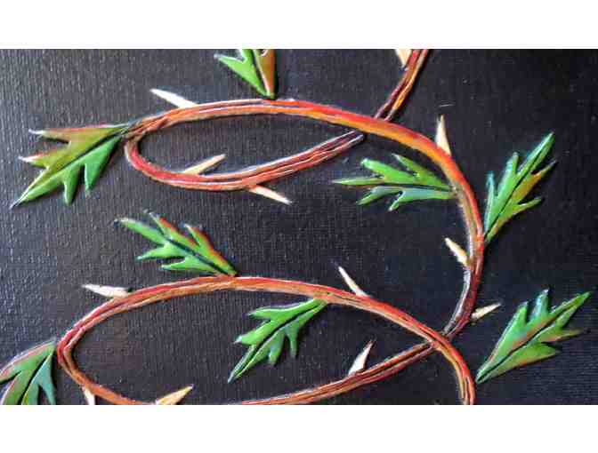 Noxious Thoughts (paper/clay mixed media, 10'W x 12'H), Rogene Manas