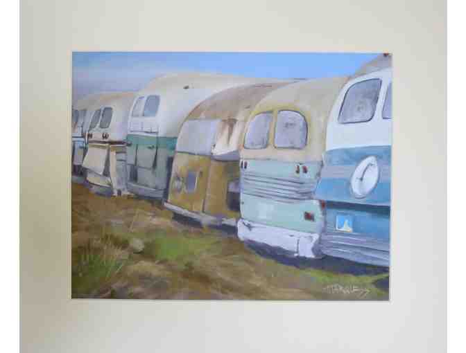 Bus Butts (pastel print, 20'W x 16'H), SuziI Marquess Long
