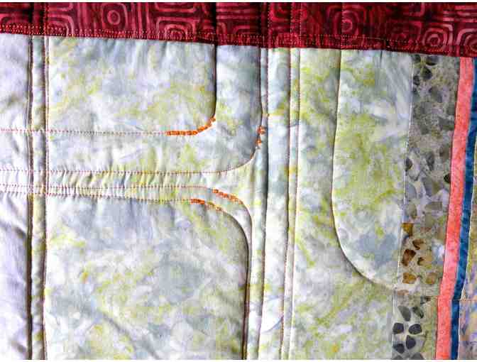 Art Quilt/Throw (48'W x 65'H), Ann Grundler