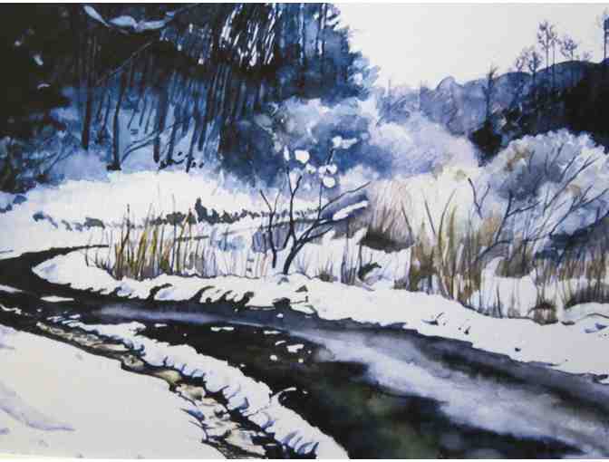 Waiting for Spring (watercolor Giclée, 20'W x 12'H), Mariko Irie
