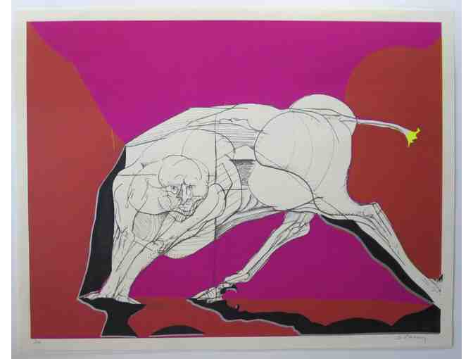 Untitled (Horse) (matted print, 15'W x 12'H), Jan Stussy