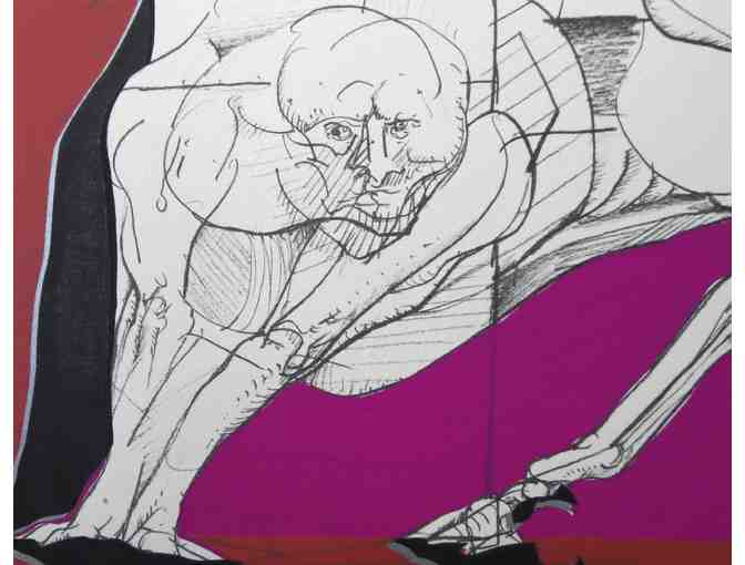 Untitled (Horse) (matted print, 15'W x 12'H), Jan Stussy