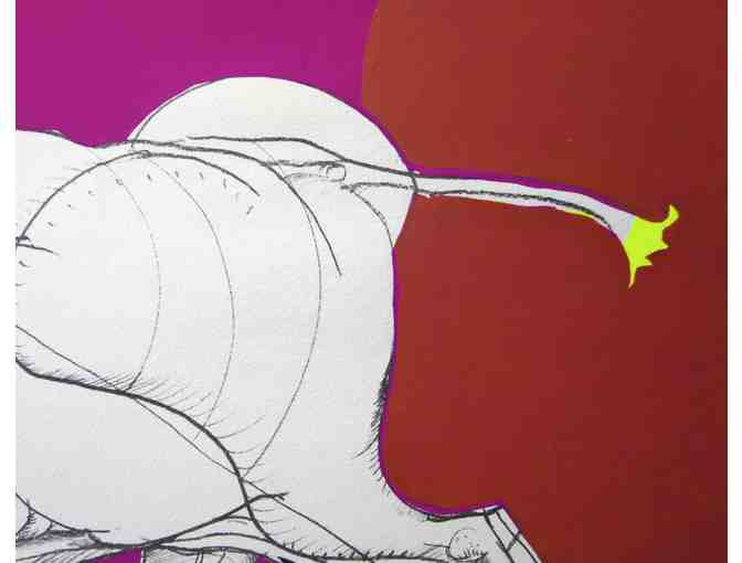 Untitled (Horse) (matted print, 15'W x 12'H), Jan Stussy