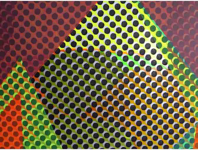 Untitled (Dot Pyramids) (original silkscreen, 25'W x 20'H), Jan Stussy
