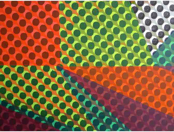 Untitled (Dot Pyramids) (original silkscreen, 25'W x 20'H), Jan Stussy