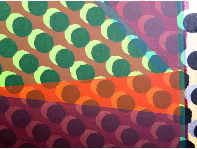 Untitled (Dot Pyramids) (original silkscreen, 25'W x 20'H), Jan Stussy