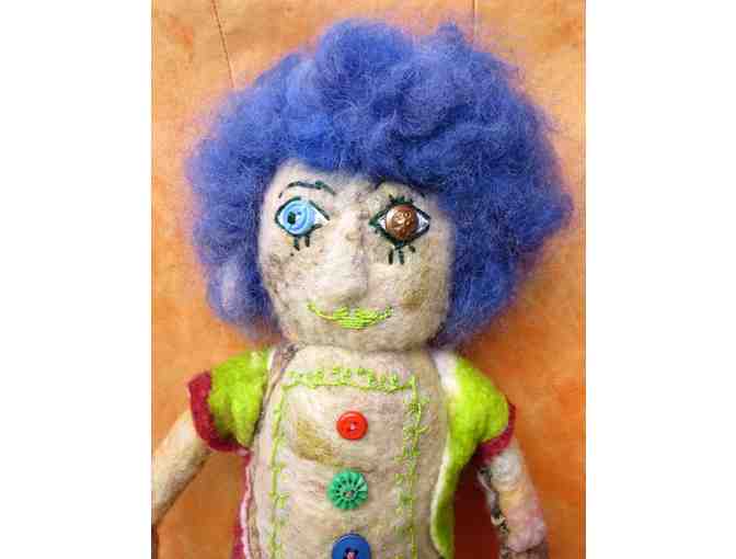 Moonbeam (felted wool doll, 20'H), Mickie McCormic