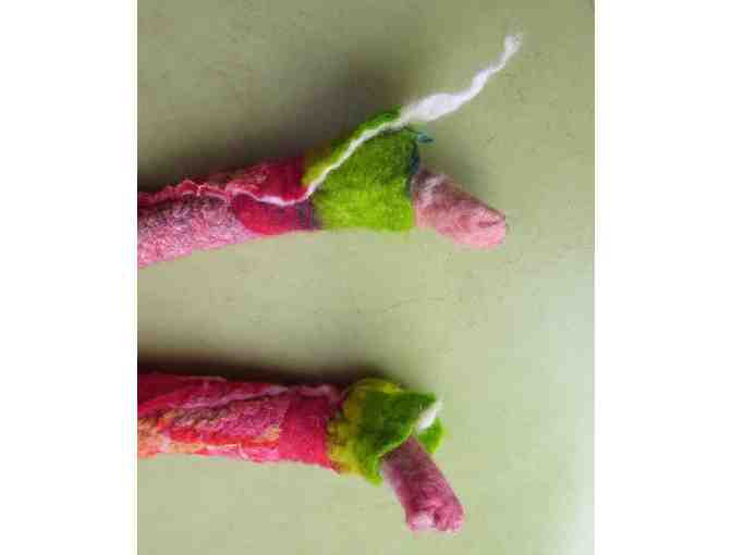 Moonbeam (felted wool doll, 20'H), Mickie McCormic