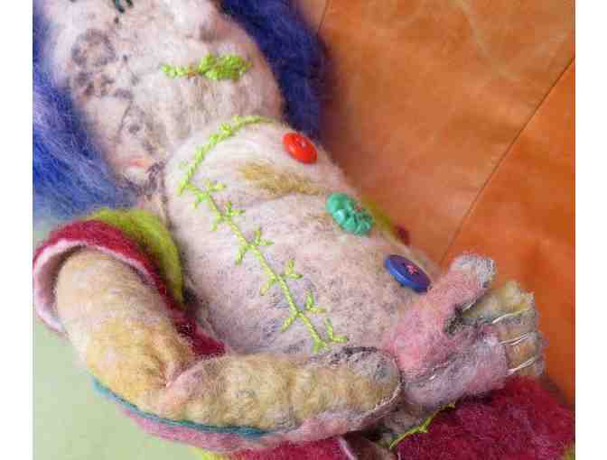 Moonbeam (felted wool doll, 20'H), Mickie McCormic