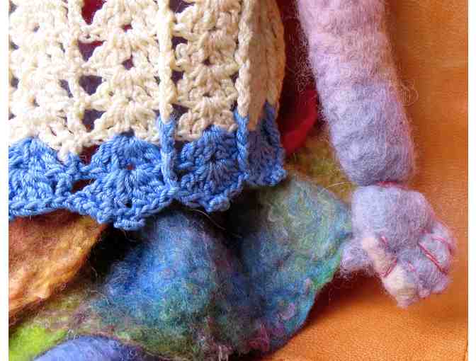 Confetti (felted wool doll, 17'), Mickie McCormic