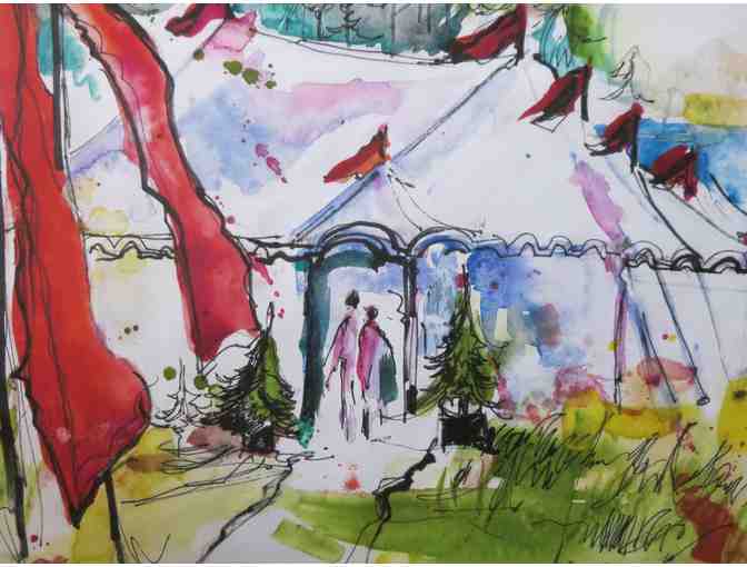 Mendocino Music Festival (watercolor print, 20'W 16'H), Patricia Osborne