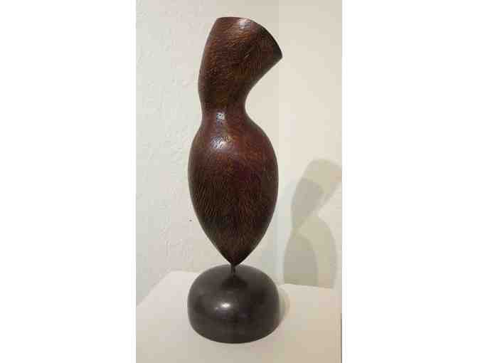 Sprite (hand-carved maple on pedestal, 17'H), S. R. Kelley