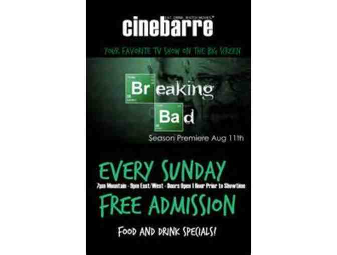 Cinebarre Package: Four Tickets