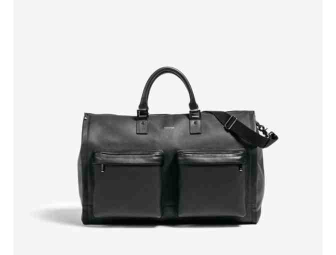 Hook + Albert Black Leather Weekender Bag - Photo 1