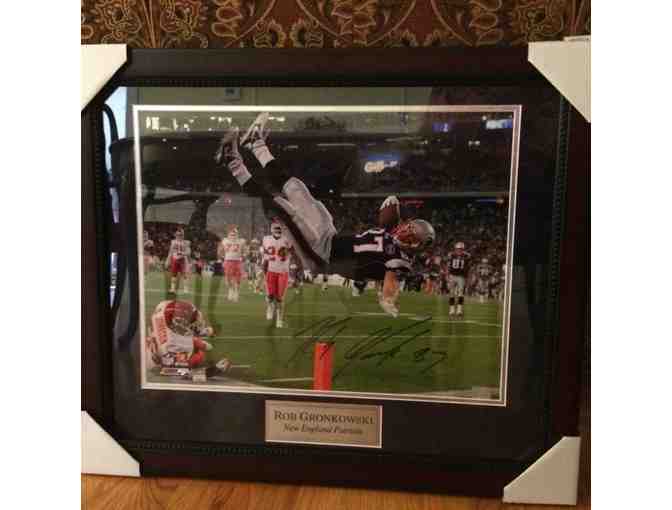 Gronkowski signed, matted, and framed